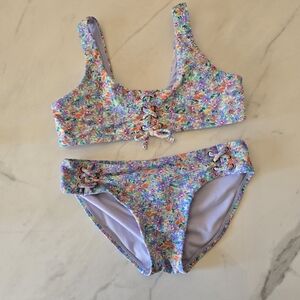 Raisins | Floral Kids Swim Set Size 10